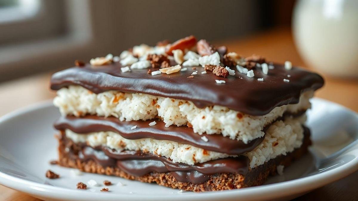 A Deliciosa Combinação de Chocolate e Coco Bolo de Chocolate com Recheio de Ganache