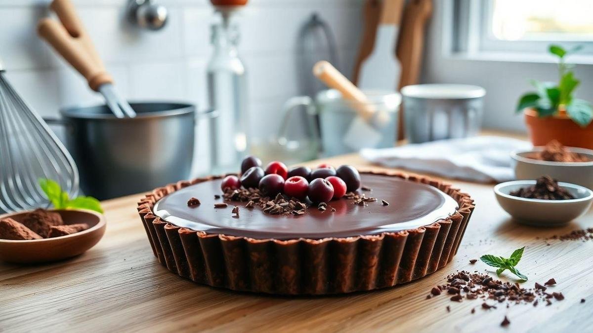 Benefícios de Fazer sua Própria Torta de Chocolate com Ganache