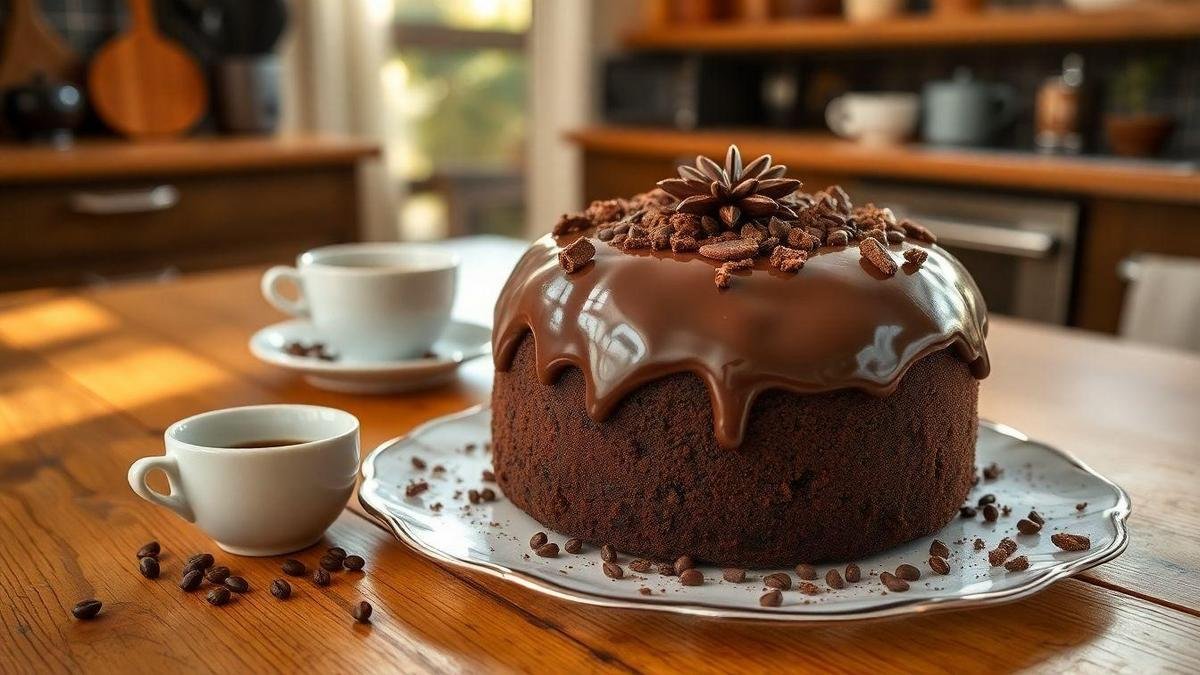 O Sabor Irresistível do Bolo de Chocolate com Café
