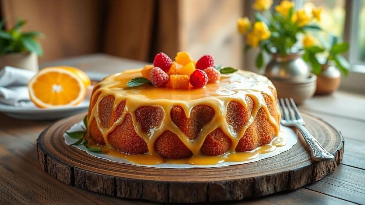 Os Benefícios do Bolo de Laranja com Calda de Laranja