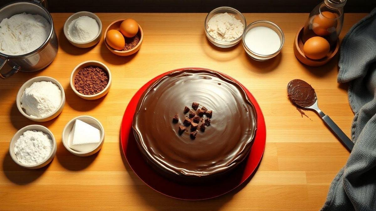 Passo a Passo da Receita de Torta de Chocolate com Ganache