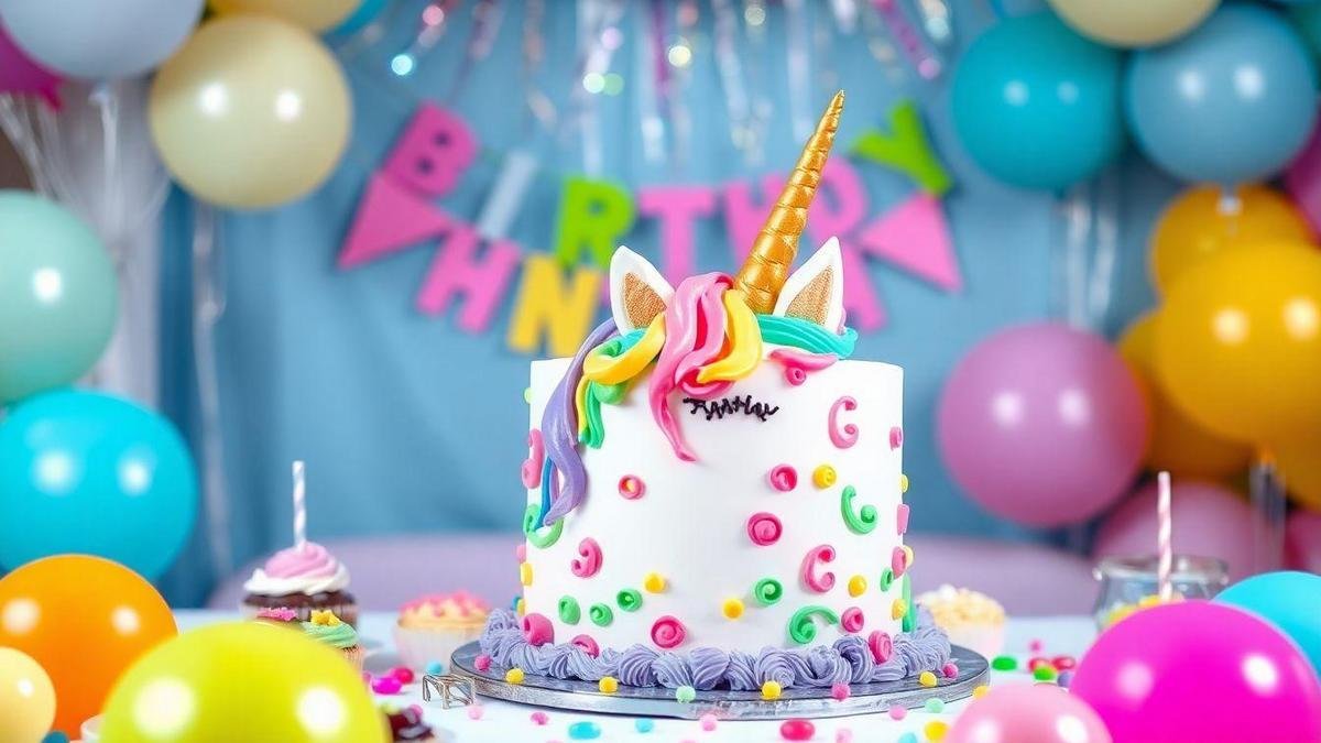 Delícias de Festa: O Bolo Unicórnio como Estrela
