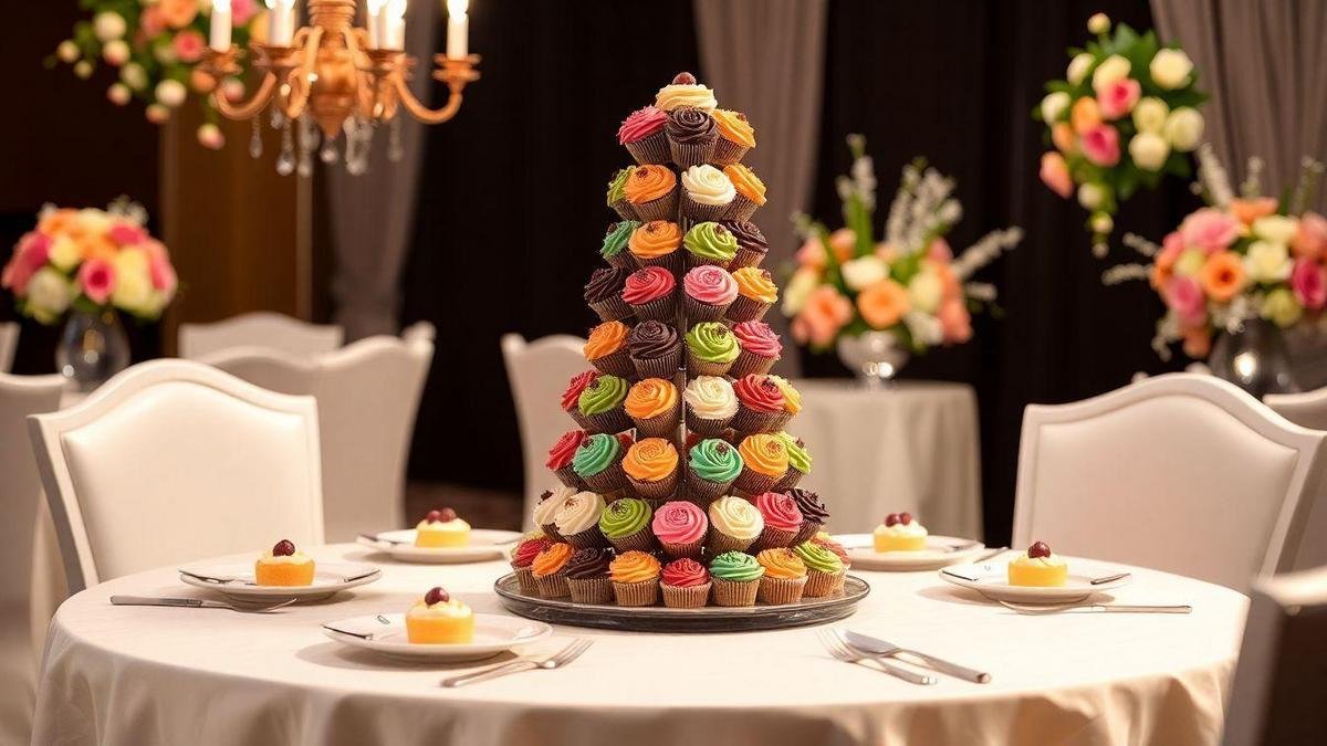 O Bolo Torre de Cupcakes como Sobremesa Personalizada