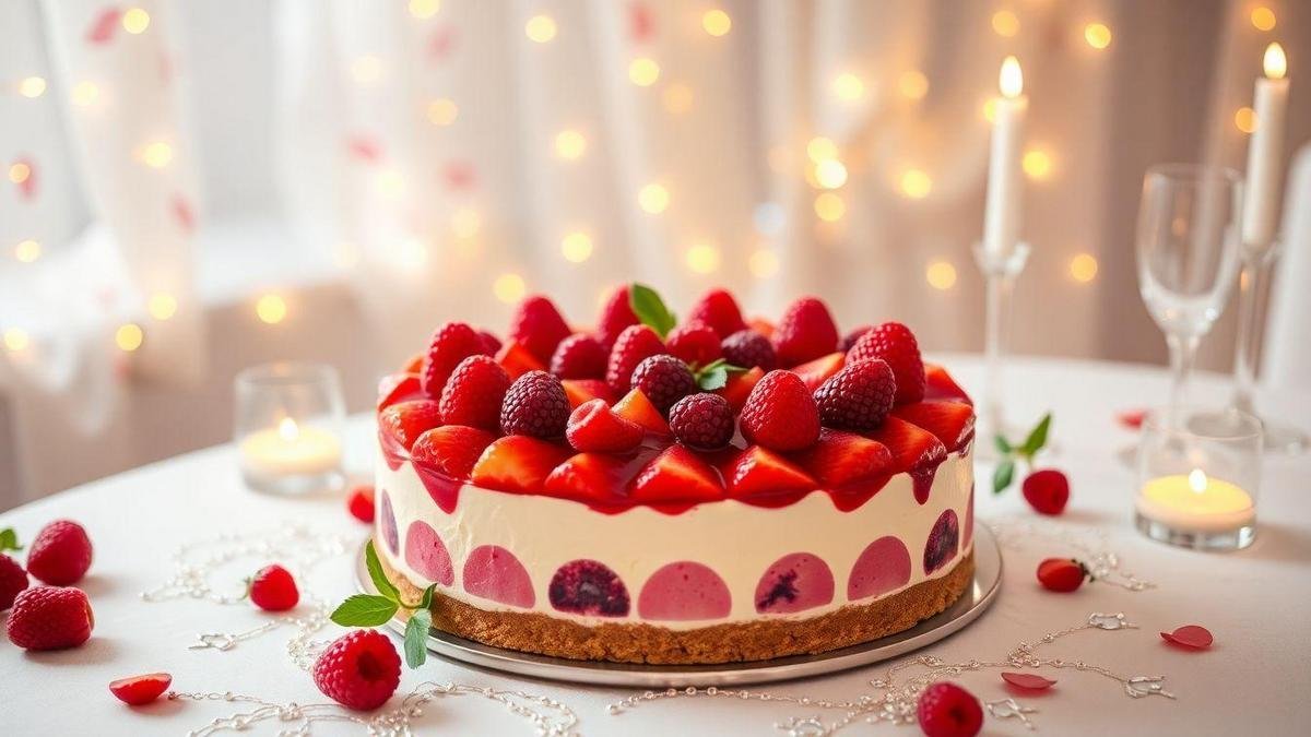 O Cheesecake de Frutas Vermelhas em Festas