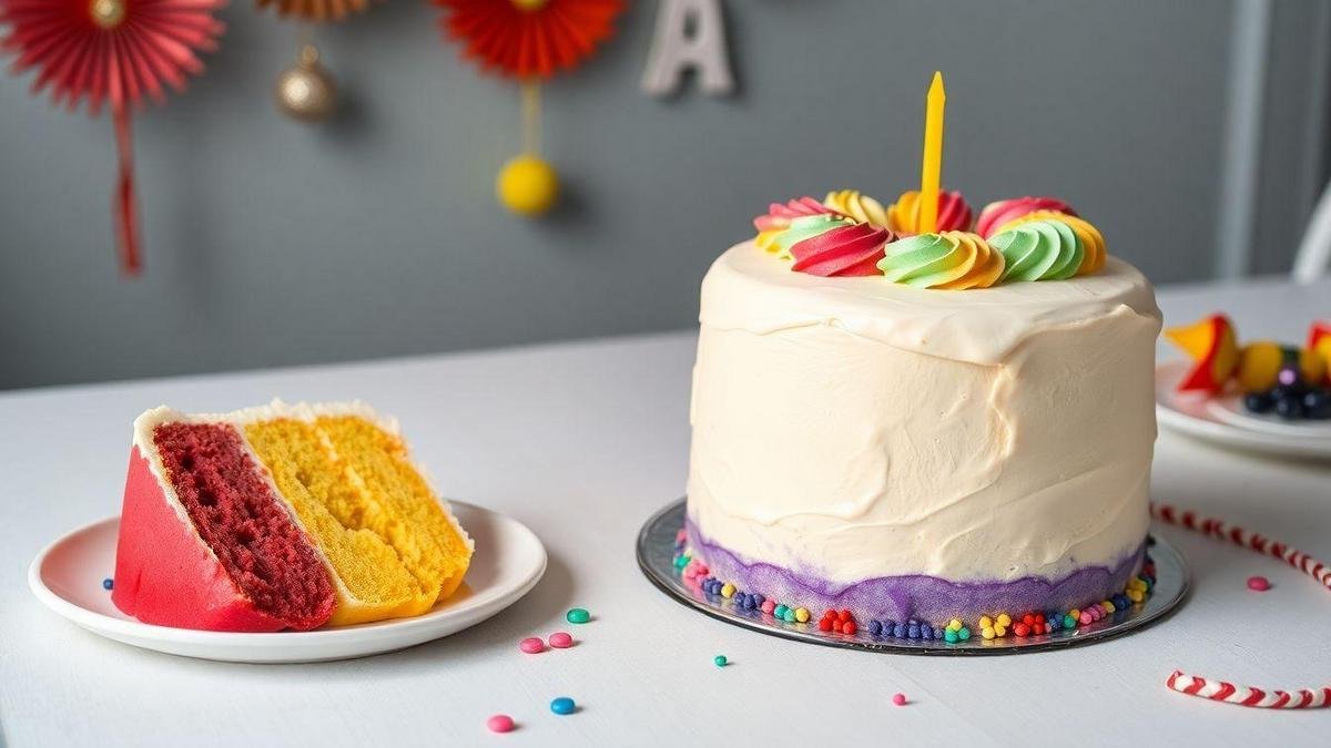 O Que é o Bolo Arco-Íris com Recheio de Chocolate Branco?