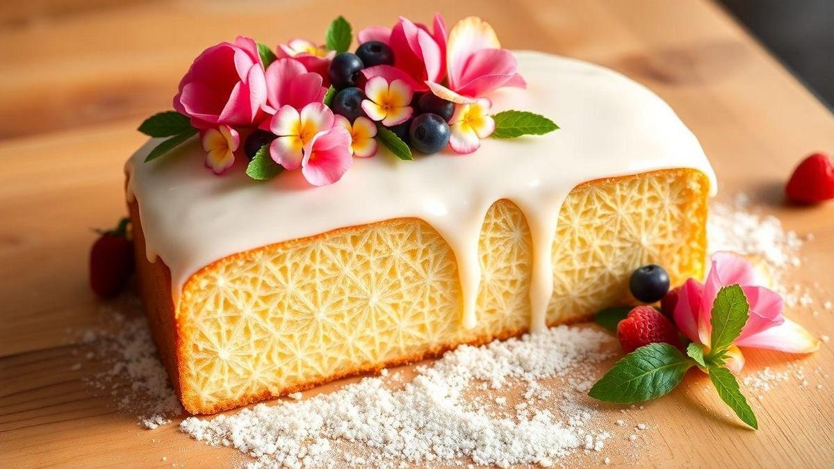 A História do Bolo de Baunilha com Recheio