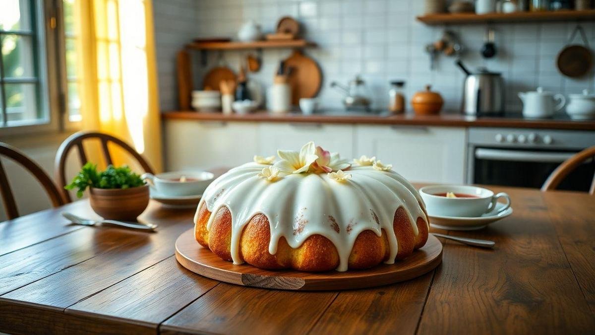 A História do Bolo de Baunilha