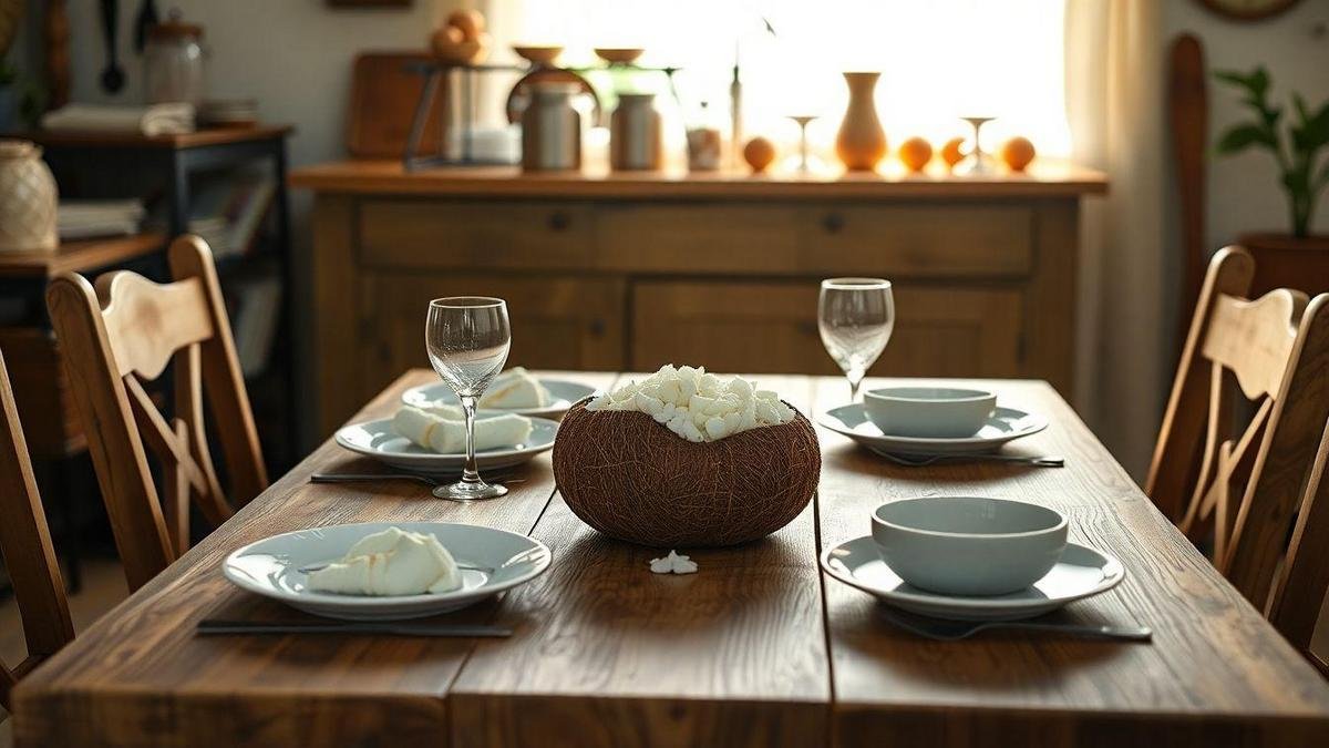 A História do Bolo de Coco com Recheio