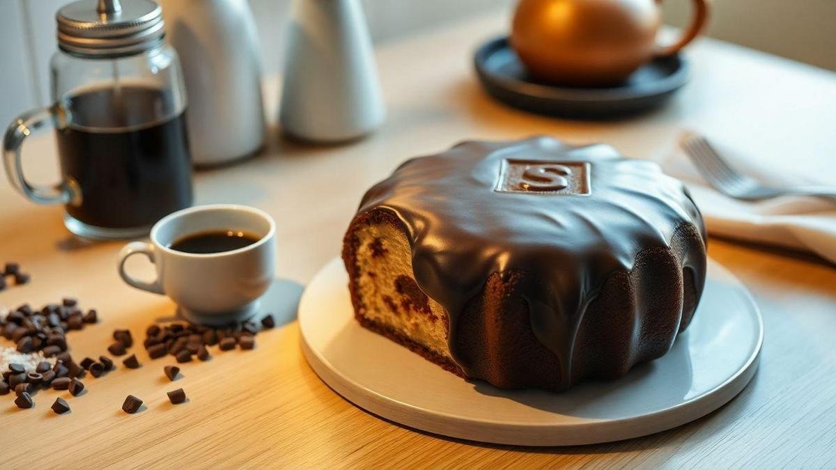 A Magia do Bolo de Café com Recheio de Chocolate Amargo