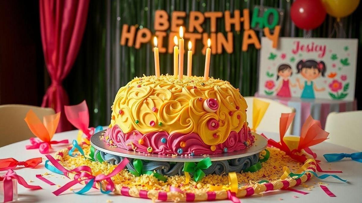 Bolo de Algodão-Doce em Festas de Aniversário