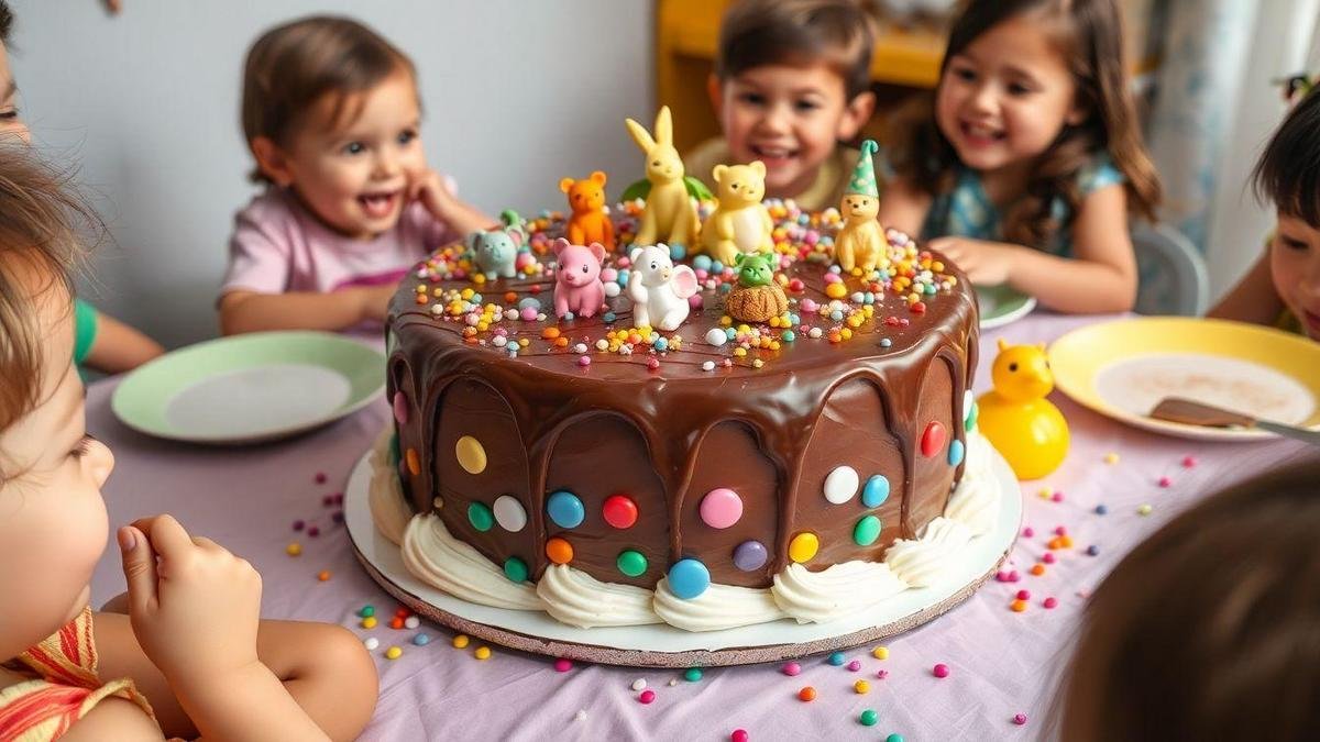 Bolo de Chocolate em Festas Infantis