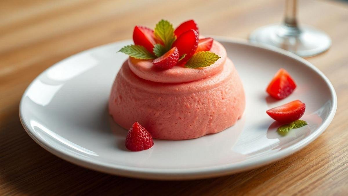 O Recheio de Mousse de Morango