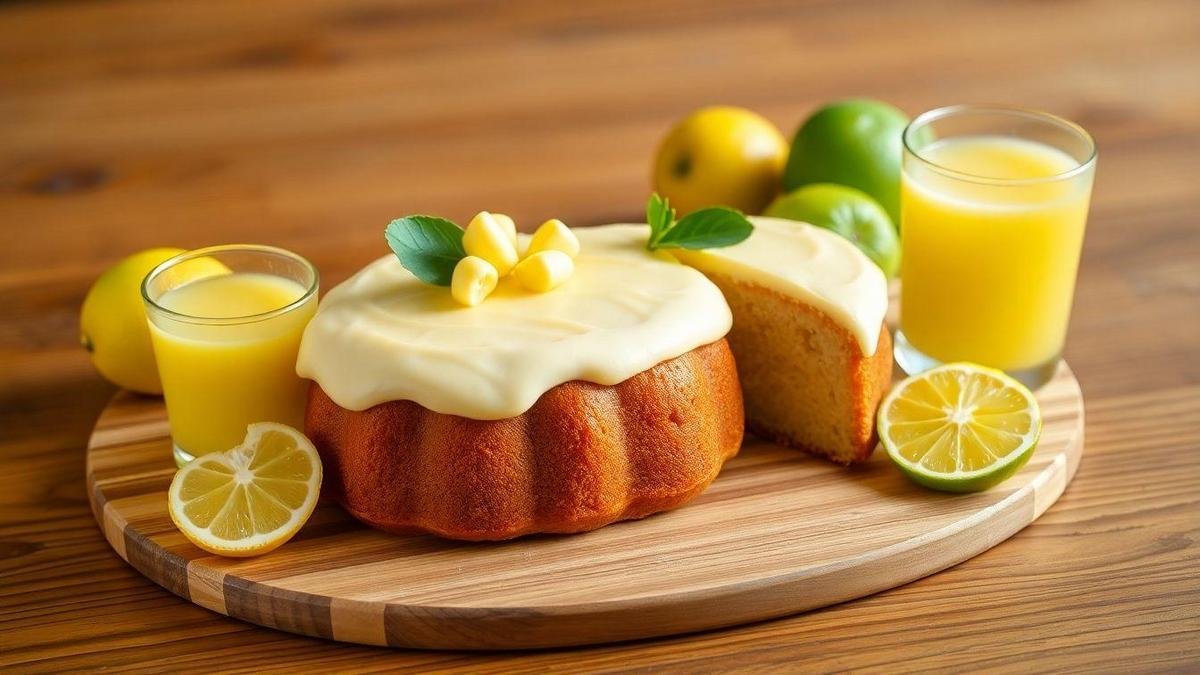 Receita de Bolo de Limão Siciliano com Mousse de Maracujá