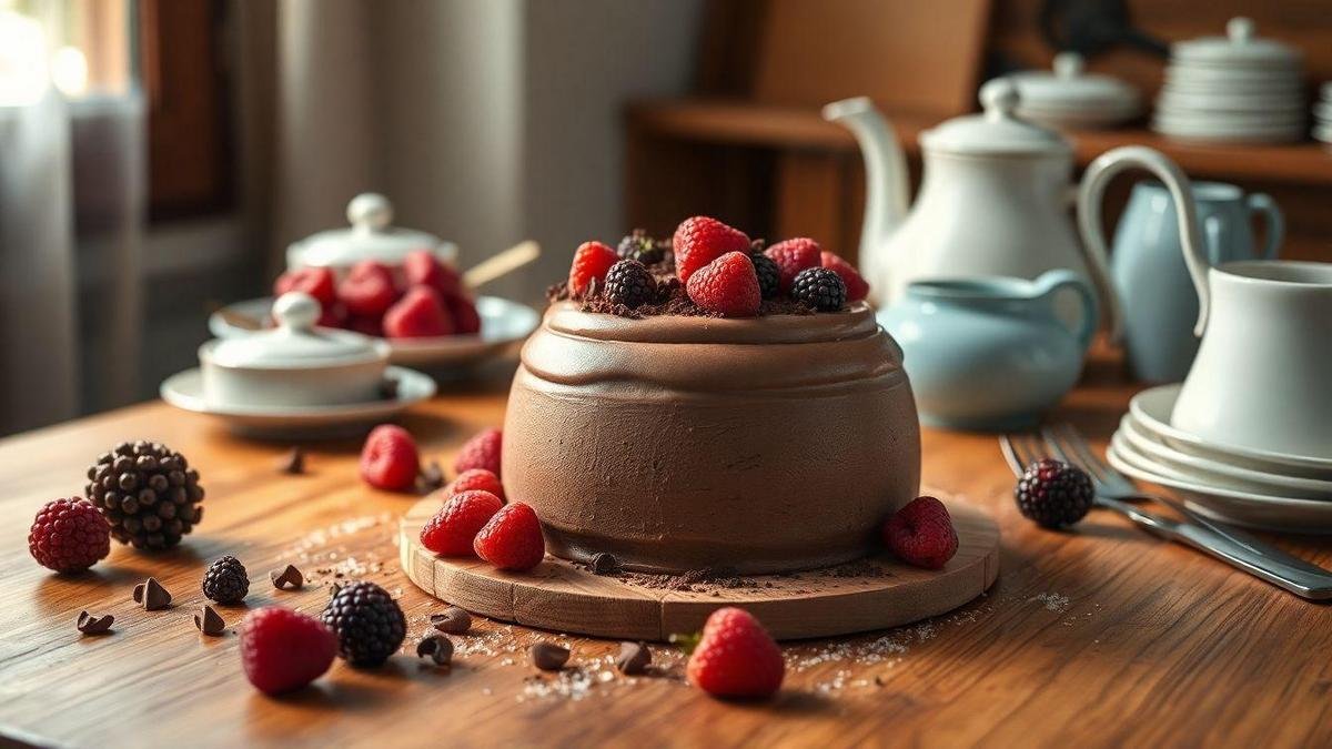 A História do Bolo de Mousse de Chocolate