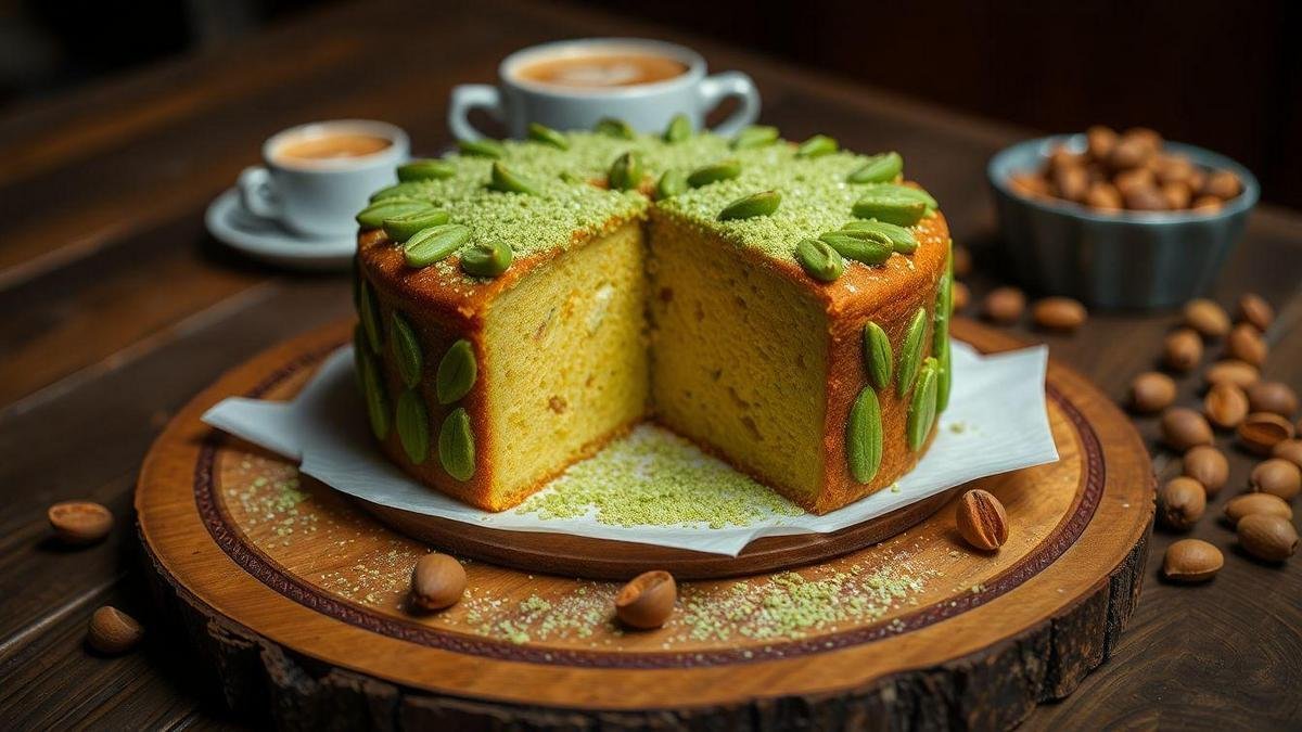 A História do Bolo de Pistache