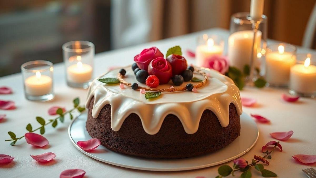 Bolo de Amor de Chocolate: Uma Sobremesa Romântica