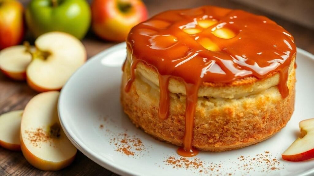 bolo-de-maca-com-recheio-de-creme-de-confeiteiro-e-cobertura-de-caramelo-a-sobremesa-perfeita-para-o