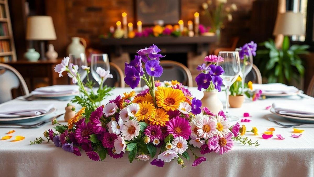 Flores Comestíveis na Decoração