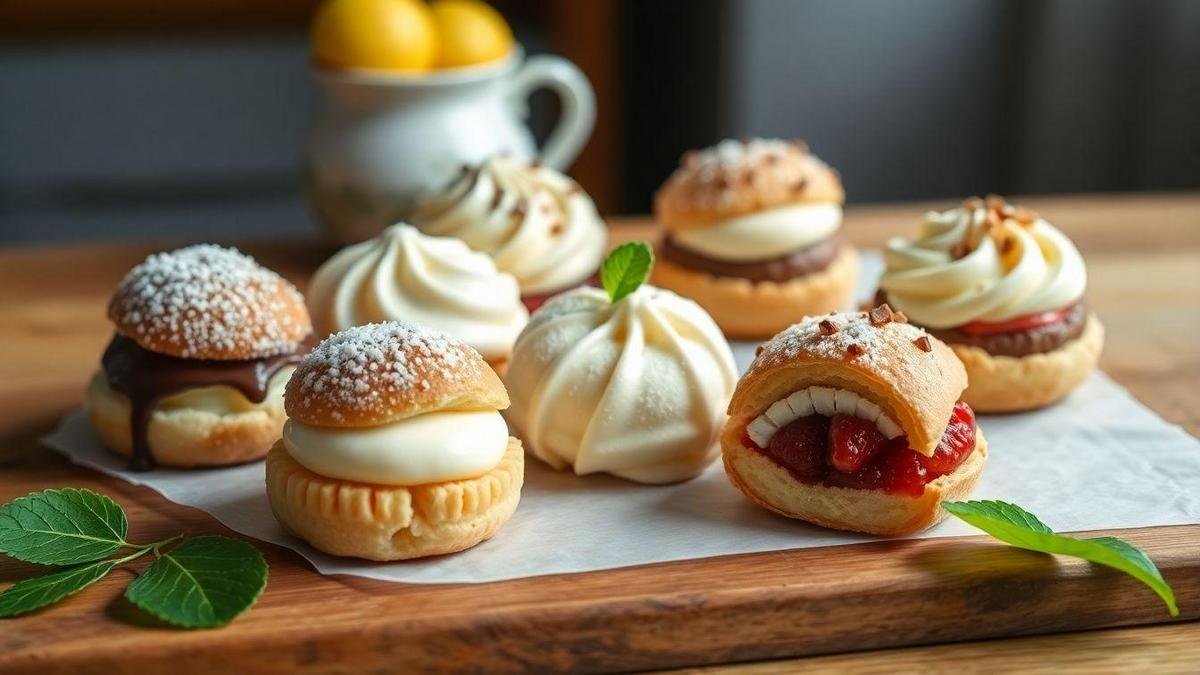 Recheios Irresistíveis para Seus Profiteroles