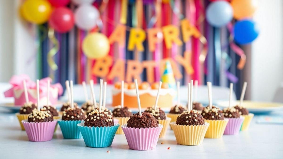Brigadeiro de Festa Simples em Festas de Aniversário