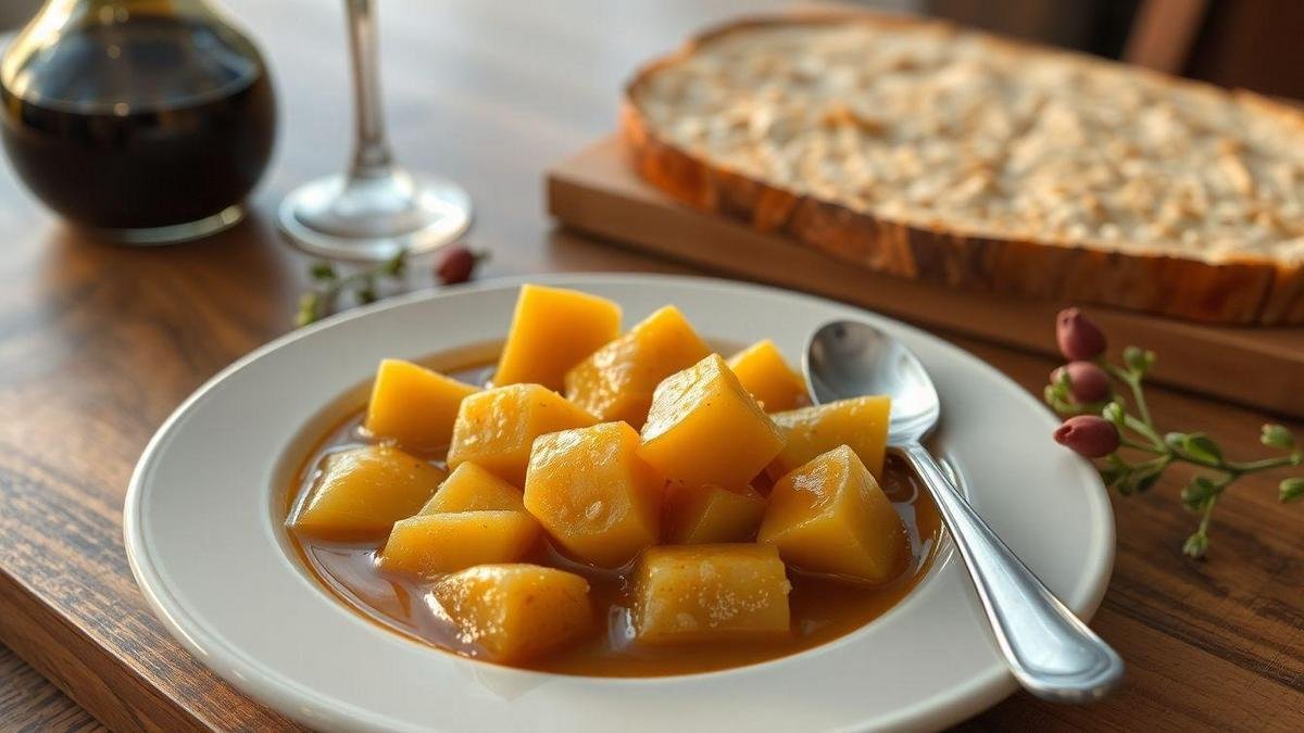 Compota de Maçã com Canela como Sobremesa Caseira