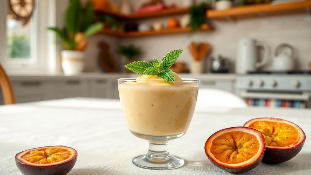 Mousse de Maracujá Simples como Sobremesa Refrescante