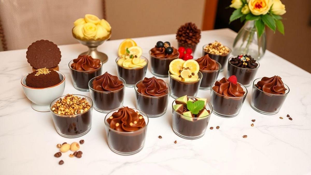 Variações de Sabor para Trufas de Chocolate